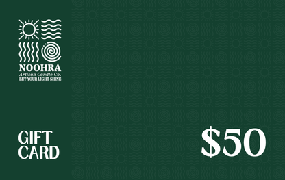 Noohra Candle Co. gift card for online  purchases